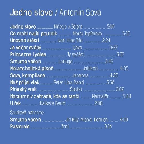 Jedno slovo – album zhudebněné poezie Antonína Sovy